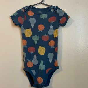 Vegetable print bodysuit
